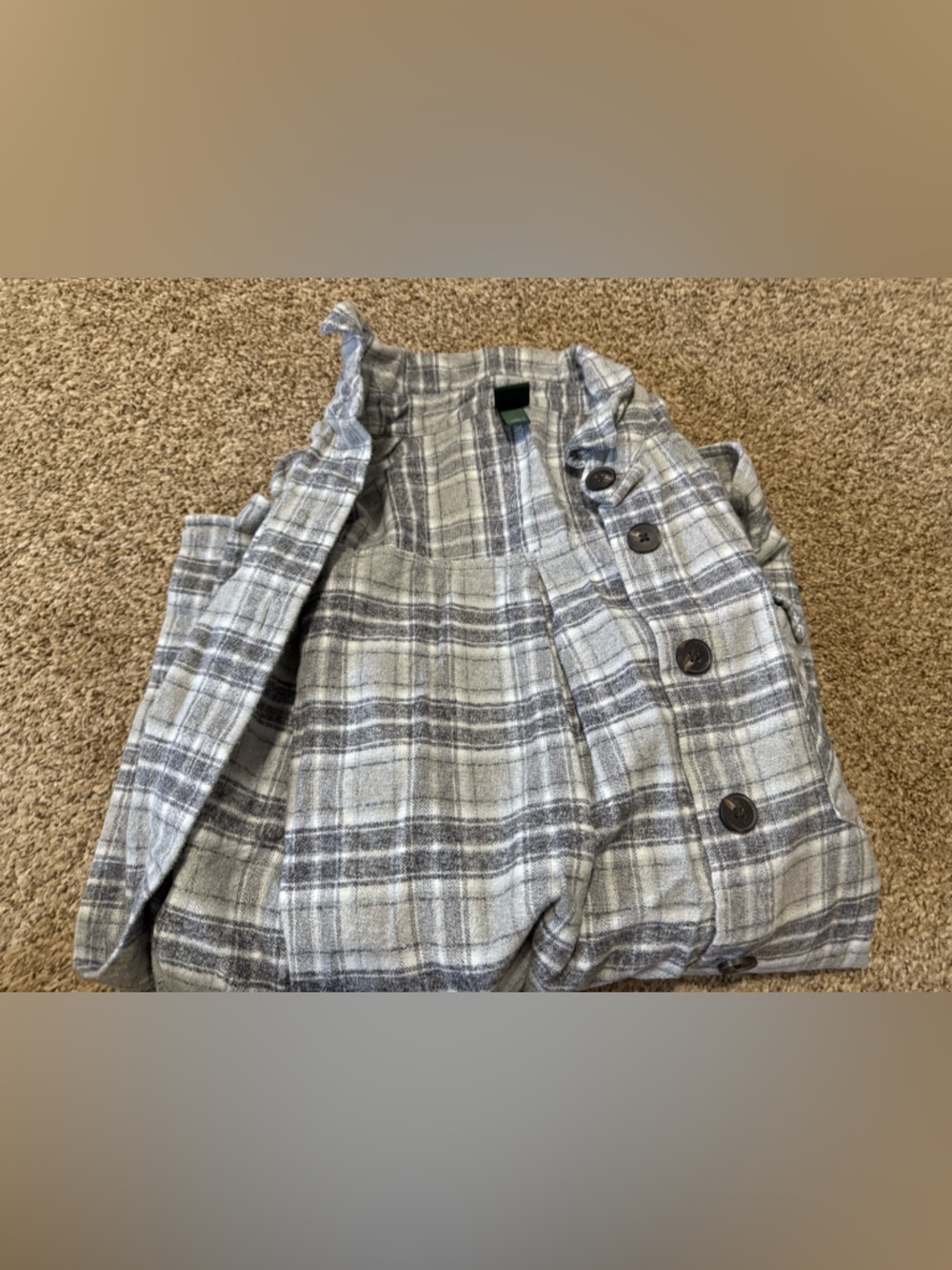 wild fable Gray and White Plaid Button-Down Shirt